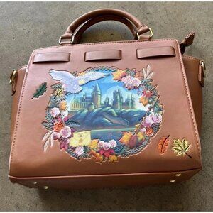 Vintage Harry Potter Wizarding World Brown Leather Purse Cross Body Shoulder
